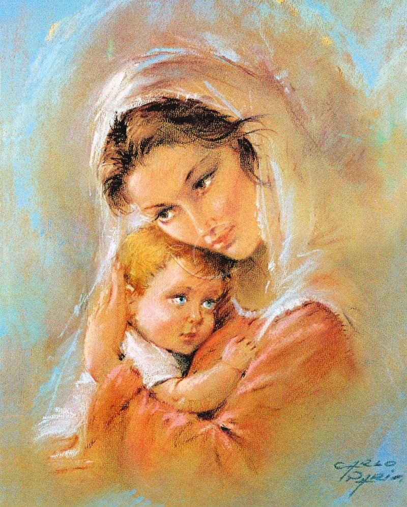 Obrazek 20x25 - Matka Boża z Dzieciątkiem