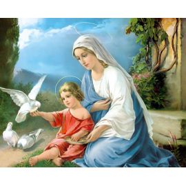 Obrazek 20x25 - Matka Boża z Dzieciątkiem - OBRAZY RELIGIJNE - Nowość