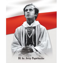 Obrazek 20x25 - Bł. Ks. Jerzy Popiełuszko - OBRAZY RELIGIJNE - Nowość