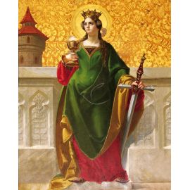 Obrazek 20x25 - Św. Barbara - OBRAZY RELIGIJNE - Nowość