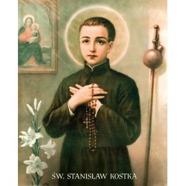 Obrazek 20x25 - Św. Stanisław Kostka - OBRAZY RELIGIJNE - Nowość