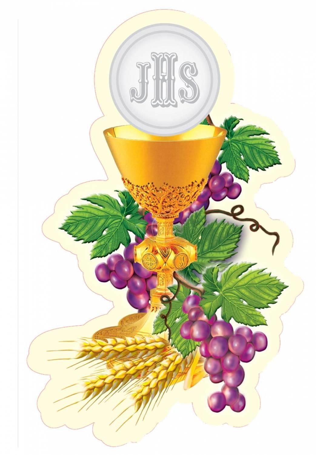 Emblemat na Boże Ciało 50x70 cm - wzór eucharystyczny (7) - Emblematy na Boże Ciało