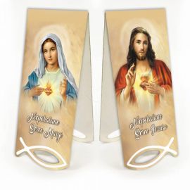 Zakładka Niepokalane Serce Maryi - Niepokalane Serce Jezusa - Zakładki religijne do książek - Nowość