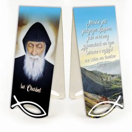 Zakładka św. Charbel - Zakładki religijne do książek - Nowość