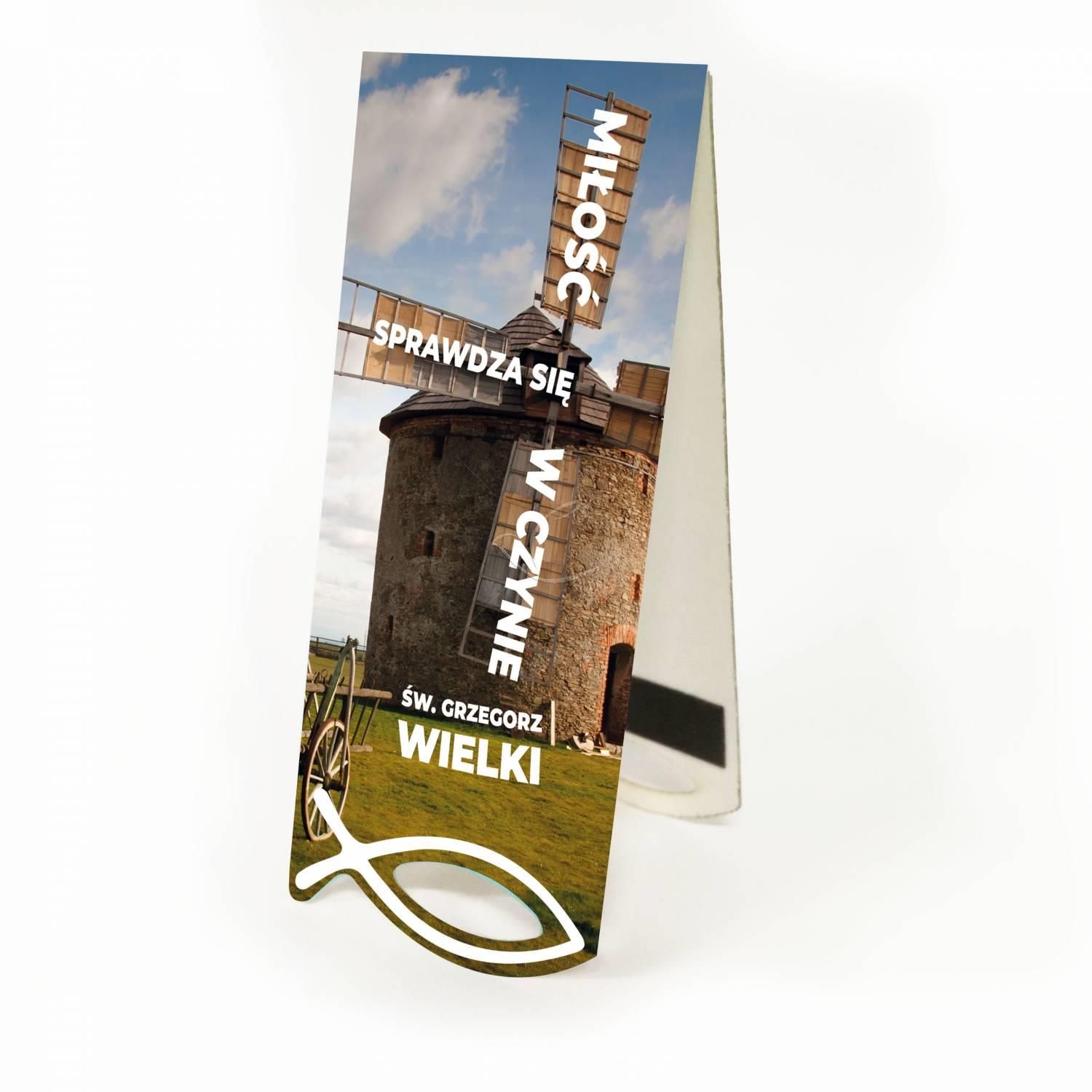 Zakładka Krajobraz Sentencja - Miłość sprawdza się w czynie...