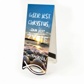 Zakładka Krajobraz Sentencja - Gdzie jest Chrystus... - Zakładki religijne do książek - Nowość