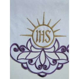 Obrus ołtarzowy haftowany - IHS (59) - OBRUSY OŁTARZOWE - Nowość