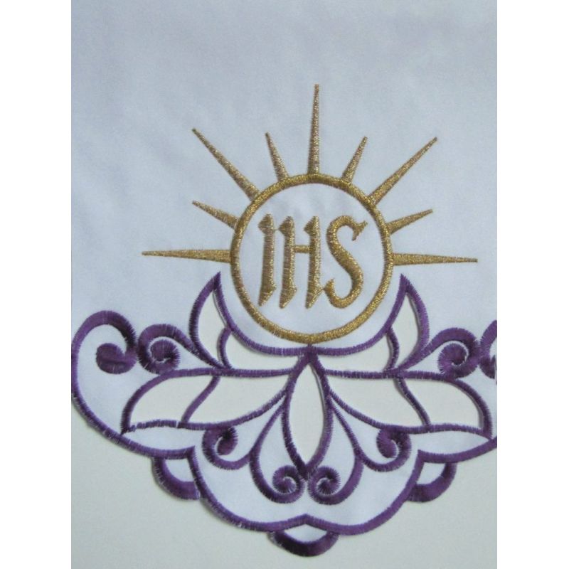 Obrus ołtarzowy haftowany - IHS (59) - Obrus ołtarzowy haftowany - IHS (59)