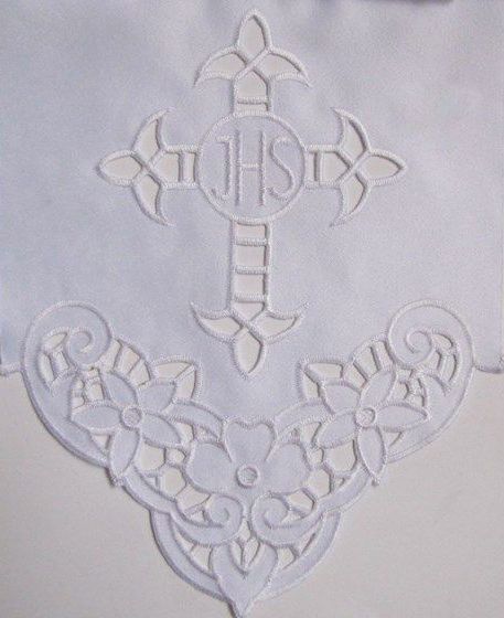 Obrus ołtarzowy haftowany - wzór eucharystyczny (113)