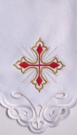 Obrus ołtarzowy haftowany - wzór eucharystyczny (136)