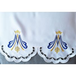 Obrus ołtarzowy haftowany - wzór maryjny (169) - OBRUSY OŁTARZOWE - Nowość
