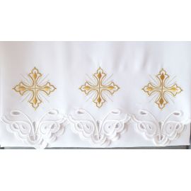 Obrus ołtarzowy haftowany - wzór eucharystyczny (99) - OBRUSY OŁTARZOWE - Nowość