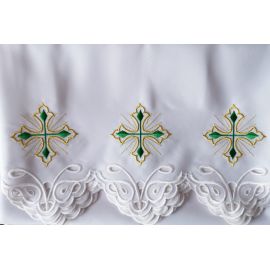 Obrus ołtarzowy haftowany - wzór eucharystyczny (174) - OBRUSY OŁTARZOWE - Nowość