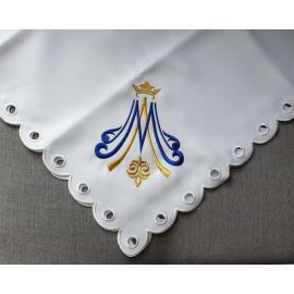 Serweta wzór maryjny kwadrat 60x60 cm - OBRUSY OŁTARZOWE - Nowość