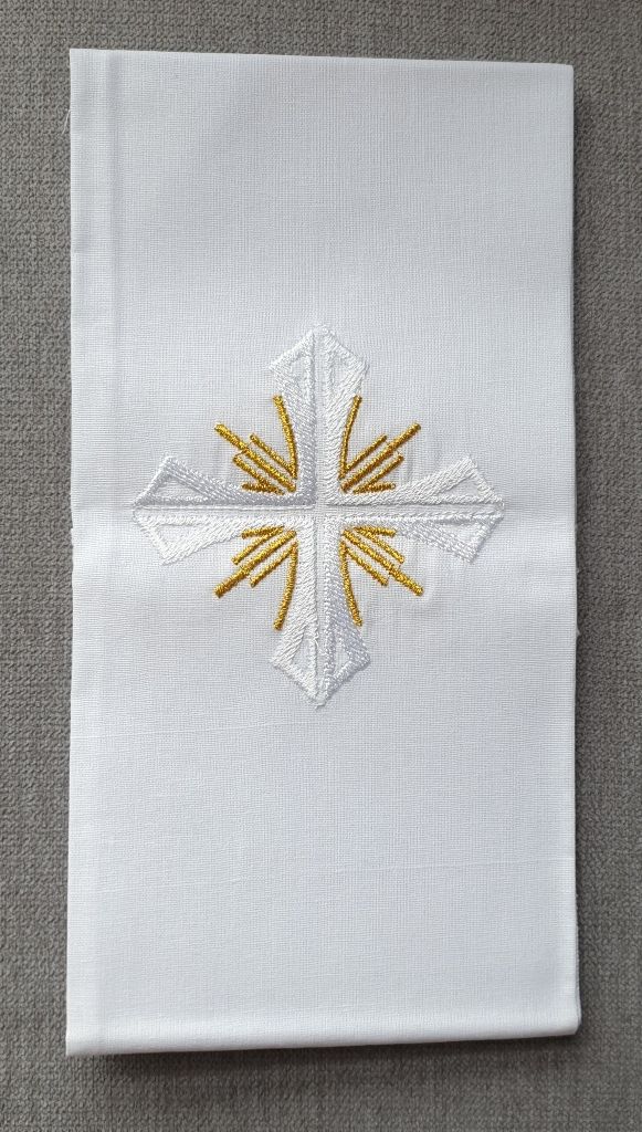 Puryfikaterz krzyż złote płomienie - 100% bawełny