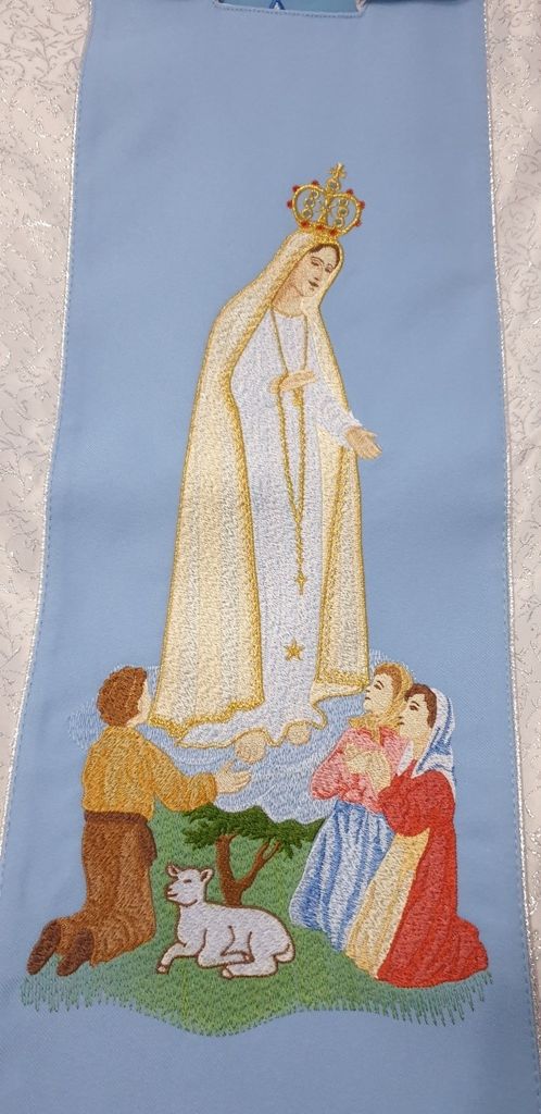 Ornat haftowany MB Fatimska (1) - zdjęcie 2 - Ornat haftowany MB Fatimska (1)