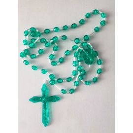 Różaniec plastikowy model green - RÓŻAŃCE, KORONKI, TAJEMNICE RÓŻAŃCOWE - Nowość