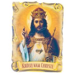 Magnes Chrystus Król - MAGNESY RELIGIJNE - Nowość