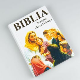 Biblia w obrazkach dla najmłodszych - Pamiątka Chrztu Świętego - Pismo święte, biblia - Nowość