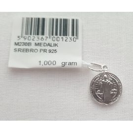 Medalik Świętego Benedykta 1g - BIŻUTERIA SREBRNA - Nowość
