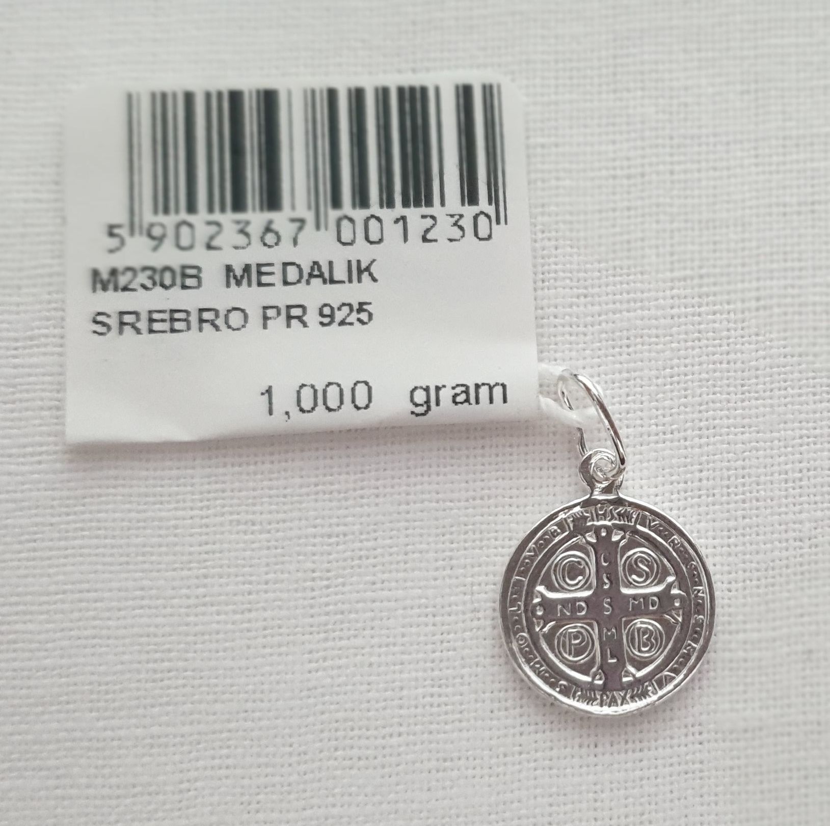 Medalik Świętego Benedykta 1g - zdjęcie 2 - Medalik Świętego Benedykta 1g