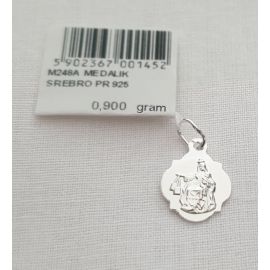 Medalik Matka Boża Szkaplerzna 0,9 g - BIŻUTERIA SREBRNA - Nowość