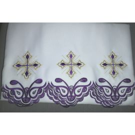 Obrus ołtarzowy haftowany - Krzyż (67) - zdjęcie 2 - Obrus ołtarzowy haftowany - Krzyż (67)
