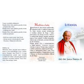 Folder składany Litania do Św. Jana Pawła II - Folder religijny - Nowość