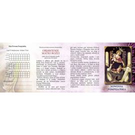 Folder składany 13x9 cm Nowenna Pompejańska - Folder religijny - Nowość
