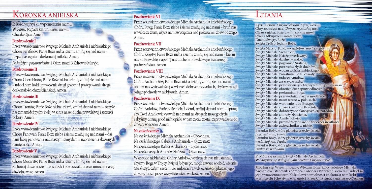 Folder składany Modlitwy do św. Michała Archanioła - zdjęcie 2 - Folder składany Modlitwy do św. Michała Archanioła