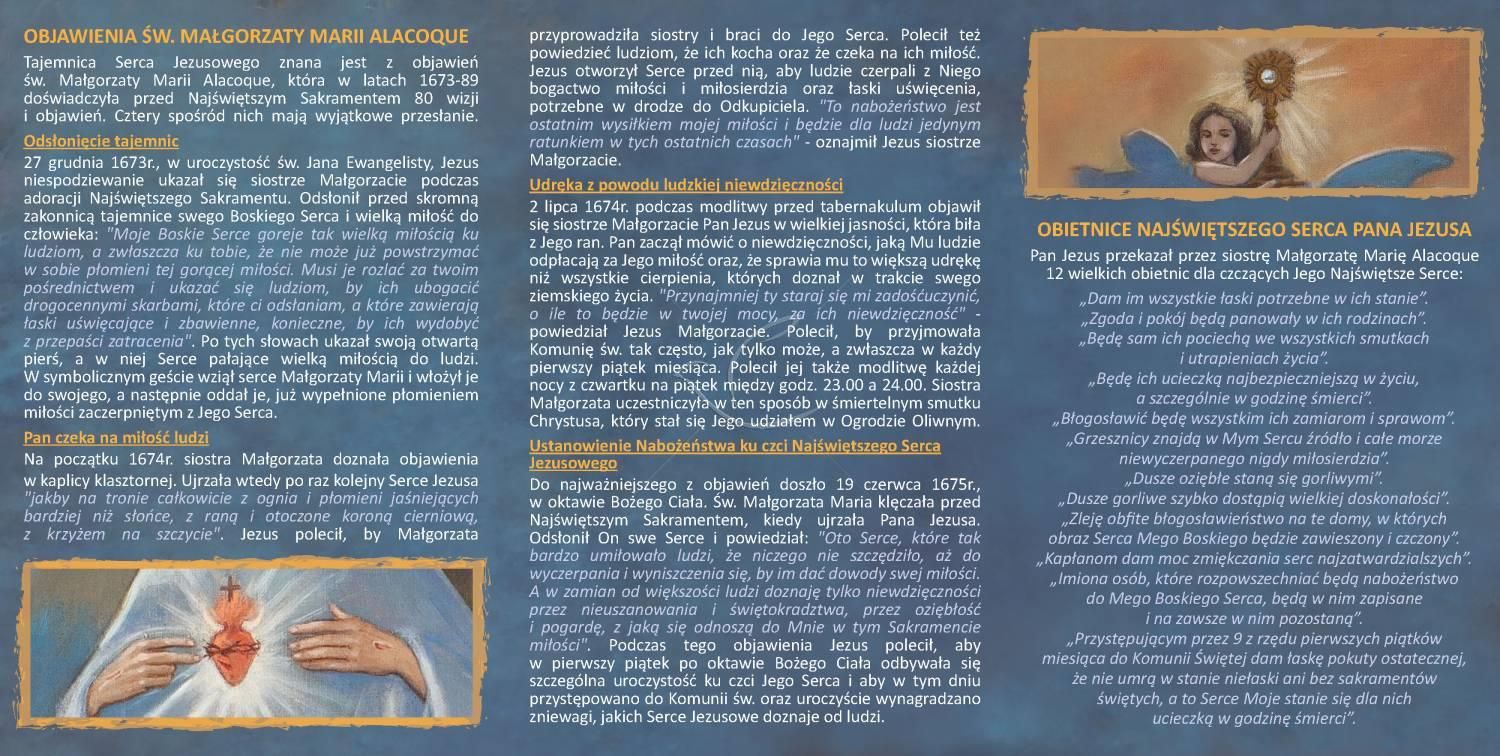 Folder składany Serce Jezusa - zdjęcie 2 - Folder składany Serce Jezusa
