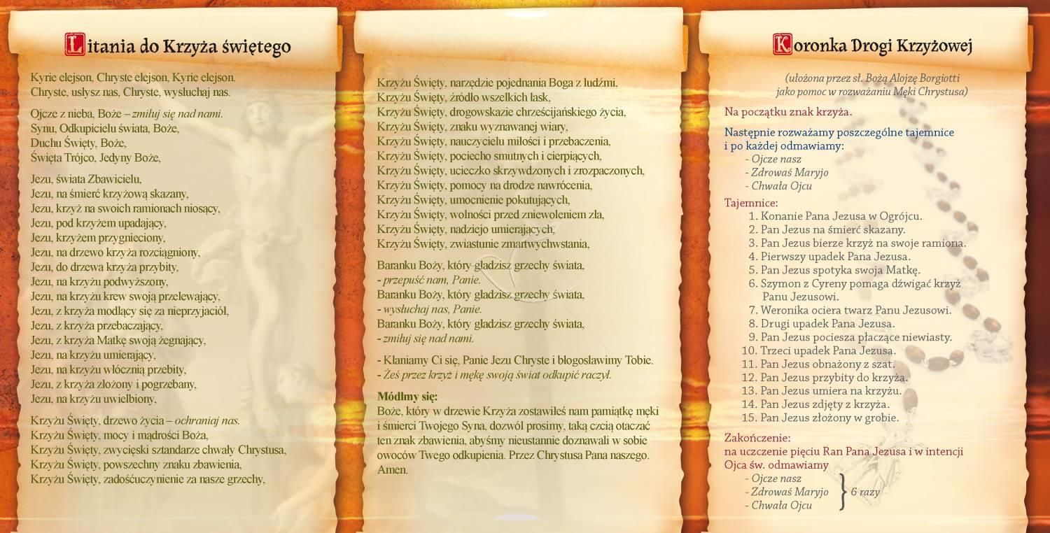 Folder składany Karnet krzyżowy - w Krzyżu zbawienie - zdjęcie 2 - Folder składany Karnet krzyżowy - w Krzyżu zbawienie