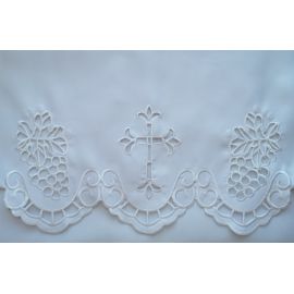 Obrus ołtarzowy haftowany - wzór eucharystyczny (176) - OBRUSY OŁTARZOWE - Nowość