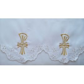 Obrus ołtarzowy haftowany - wzór eucharystyczny (177) - OBRUSY OŁTARZOWE - Nowość