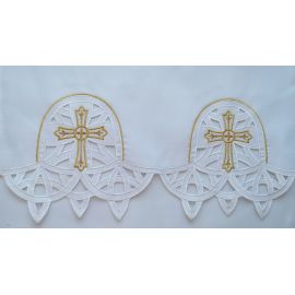 Obrus ołtarzowy haftowany - wzór eucharystyczny (181) - OBRUSY OŁTARZOWE - Nowość