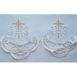 Obrus ołtarzowy haftowany - wzór eucharystyczny (185) - OBRUSY OŁTARZOWE - Nowość