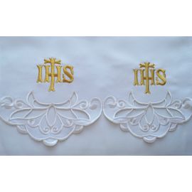 Obrus ołtarzowy haftowany - wzór eucharystyczny (187) - OBRUSY OŁTARZOWE - Nowość