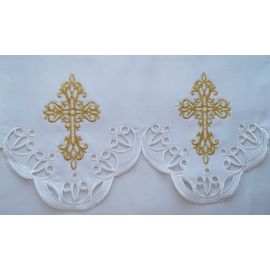 Obrus ołtarzowy haftowany - wzór eucharystyczny (190) - OBRUSY OŁTARZOWE - Nowość
