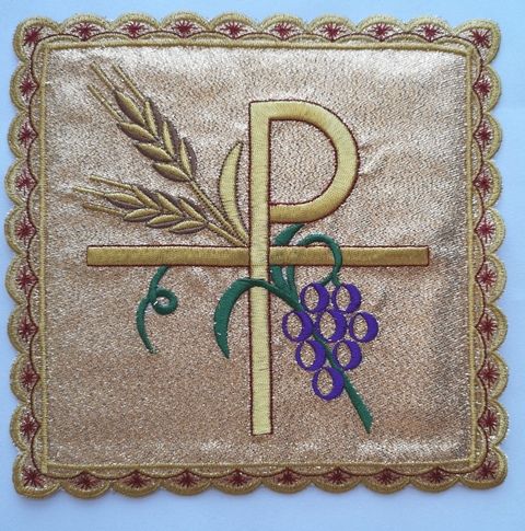 Palka haftowana złota PX+ kłosy