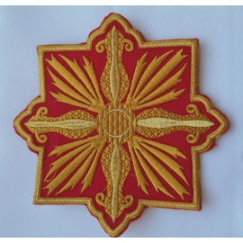 Aplikacja haftowana czerwona - SZATY LITURGICZNE - Nowość