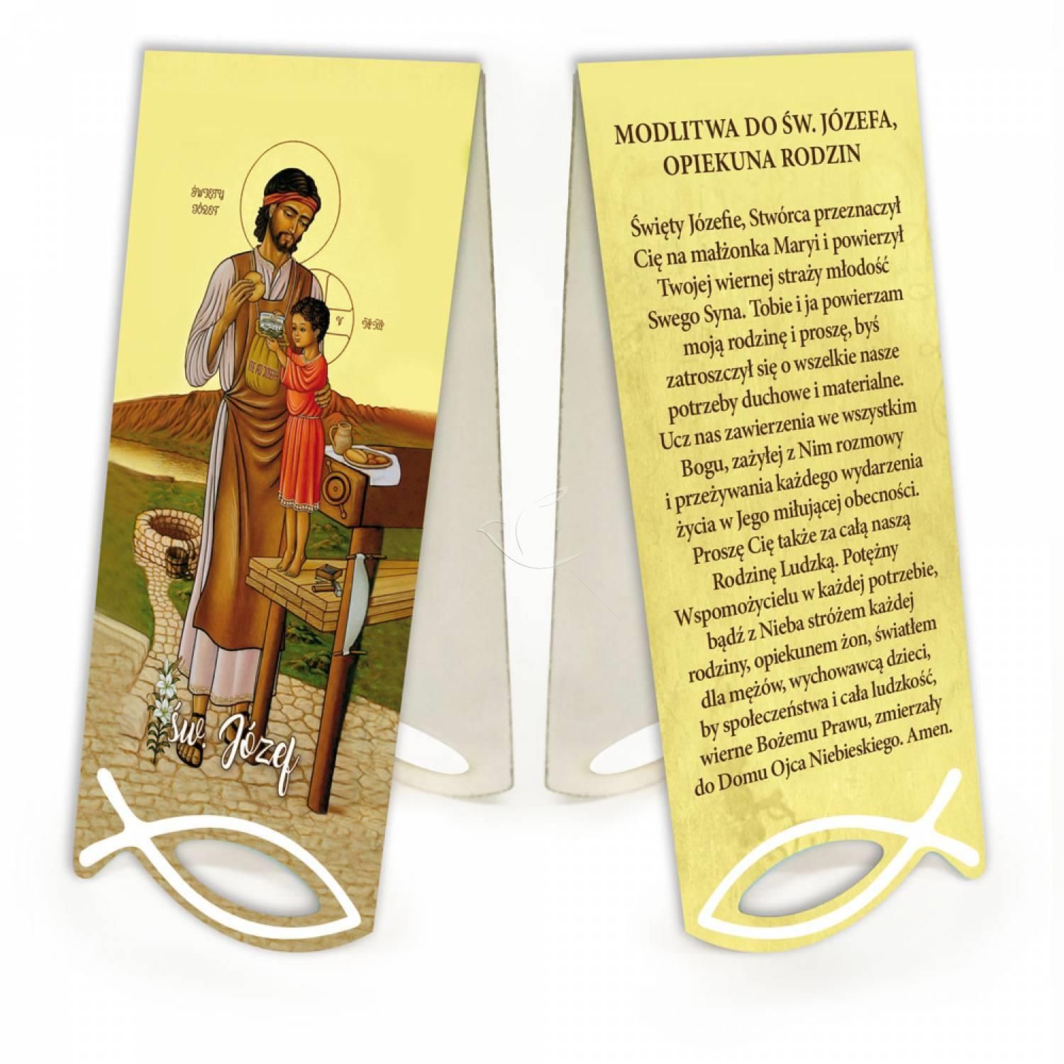 Zakładka Św. Józef z modlitwą