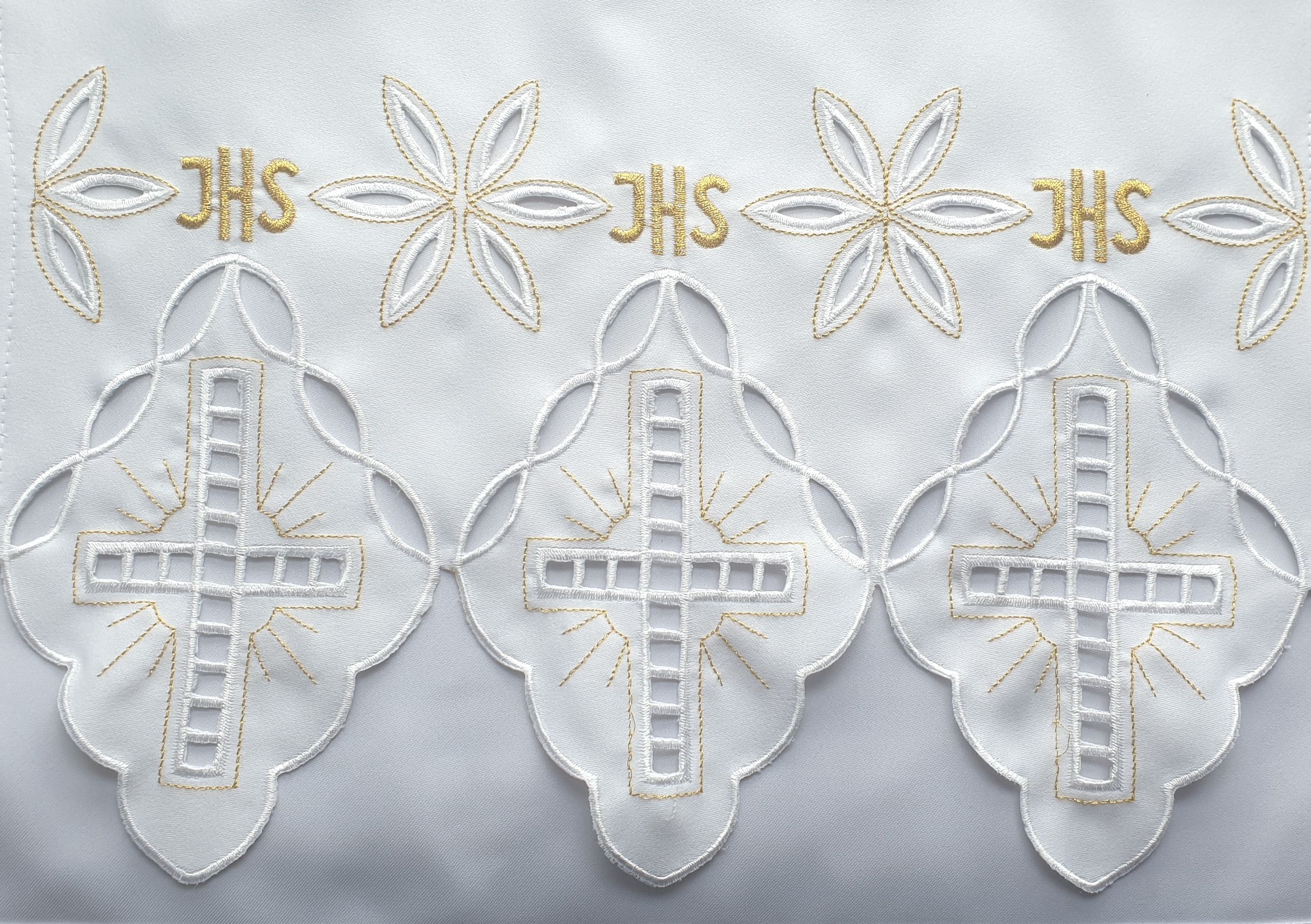 Obrus ołtarzowy haftowany - wzór eucharystyczny (153)