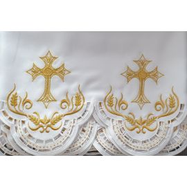 Obrus ołtarzowy haftowany - wzór eucharystyczny (104)