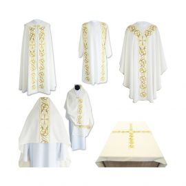 Komplet szat liturgicznych (2) - Ornaty haftowane - Nowość