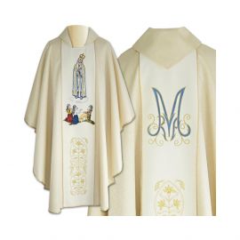 Ornat haftowany Matka Boża Fatimska (4) - Ornaty Maryjne - Nowość