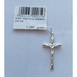 Krzyżyk srebrny 1,1 g - BIŻUTERIA SREBRNA - Nowość