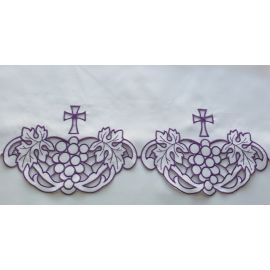 Obrus ołtarzowy haftowany - wzór eucharystyczny (192) - OBRUSY OŁTARZOWE - Nowość
