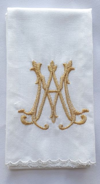 Puryfikaterz złoty emblemat Maryjny - 100% bawełny