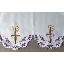 Obrus ołtarzowy haftowany - Krzyż (61) - OBRUSY OŁTARZOWE - Nowość