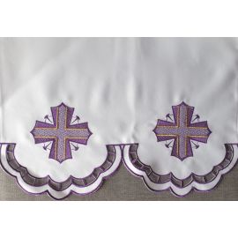 Obrus ołtarzowy haftowany - wzór eucharystyczny (197) - OBRUSY OŁTARZOWE - Nowość